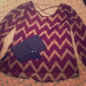 Charming Charlie Chevron Blouse!